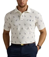 Polo Ralph Lauren Big & Tall Dog Print Mesh Short Sleeve Polo Shirt