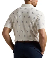 Polo Ralph Lauren Big & Tall Dog Print Mesh Short Sleeve Polo Shirt
