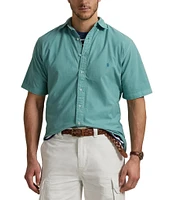 Polo Ralph Lauren Big & Tall Garment-Dye Oxford Short-Sleeve Woven Shirt