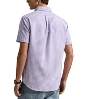 Polo Ralph Lauren Big & Tall Gingham Oxford Short Sleeve Woven Shirt