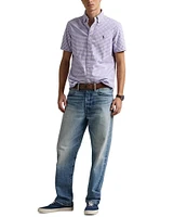 Polo Ralph Lauren Big & Tall Gingham Oxford Short Sleeve Woven Shirt