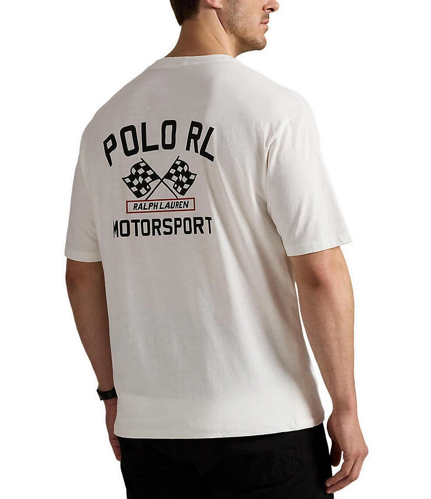 Polo Ralph Lauren Big & Tall Motorsport Graphic Slub Jersey Short Sleeve T-Shirt
