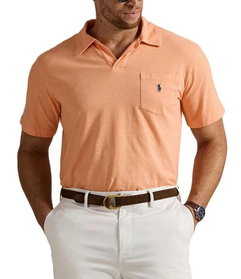 Polo Ralph Lauren Big & Tall Linen-Blend Jersey Short Sleeve Polo Shirt