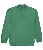 Polo Ralph Lauren Big & Tall Luxury Jersey Quarter-Zip Pullover