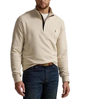 Polo Ralph Lauren Big & Tall Luxury Jersey Quarter-Zip Pullover