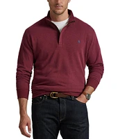 Polo Ralph Lauren Big & Tall Luxury Jersey Quarter-Zip Pullover