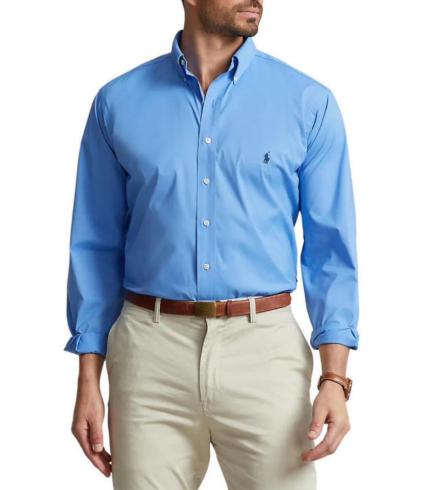 Polo Ralph Lauren Big & Tall Performance Stretch Twill Long Sleeve Woven  Shirt | Brazos Mall