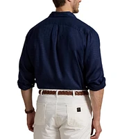 Polo Ralph Lauren Big & Tall Piece Dye Linen Long Sleeve Woven Shirt