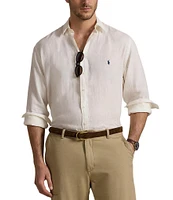 Polo Ralph Lauren Big & Tall Piece Dye Linen Long Sleeve Woven Shirt