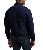 Polo Ralph Lauren Big & Tall Quilted Long Sleeve Double-Knit Jersey Pullover