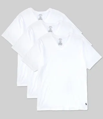 Polo Ralph Lauren Big & Tall Stretch Classic Fit V-Neck Tees 3-Pack