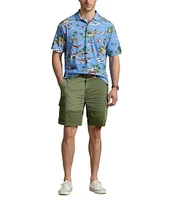Polo Ralph Lauren Big & Tall Summer Holiday Bear Linen-Blend Short Sleeve Polo Shirt