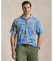 Polo Ralph Lauren Big & Tall Summer Holiday Bear Linen-Blend Short Sleeve Polo Shirt