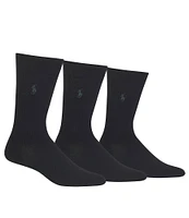 Polo Ralph Lauren Big & Tall Super Soft Dress Socks 3-Pack