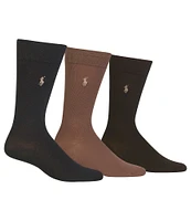 Polo Ralph Lauren Big & Tall Super Soft Dress Socks 3-Pack