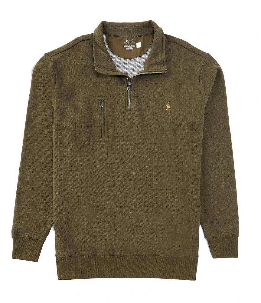 Polo Ralph Lauren Big & Tall Terry Quarter-Zip Pullover