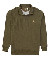 Polo Ralph Lauren Big & Tall Terry Quarter-Zip Pullover