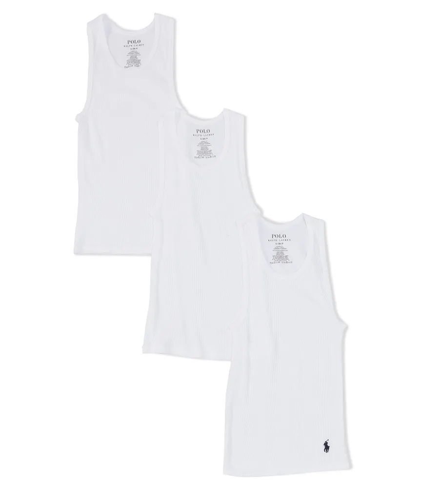 Polo Ralph Lauren Big Boys 8-20 Classic Tank Top 3-Pack