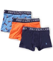 Polo Ralph Lauren Big Boys 8-20 Cotton Stretch Boxer Brief 3-Pack