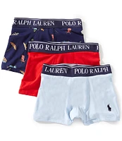 Polo Ralph Lauren Big Boys 8-20 Cotton Stretch Boxer Brief 3-Pack