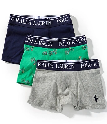 Polo Ralph Lauren Big Boys Cotton Stretch Boxer Brief 3-Pack