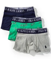Polo Ralph Lauren Big Boys Cotton Stretch Boxer Brief 3-Pack