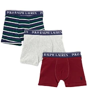 Polo Ralph Lauren Big Boys 8-20 Cotton Stretch Boxer Brief 3-Pack
