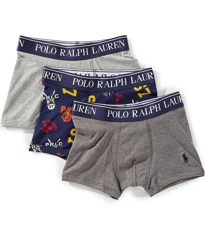 Polo Ralph Lauren Big Boys 8-20 Cotton Stretch Boxer Brief 3-Pack