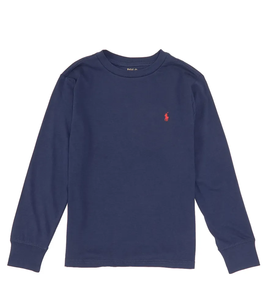 Polo Ralph Lauren Big Boys 8-20 Long Sleeve Jersey Crew Neck T-Shirt