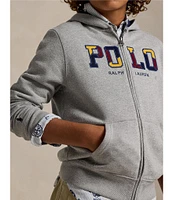 Polo Ralph Lauren Big Boys 8-20 Long Sleeve Corduroy-Logo Fleece Hooded Jacket