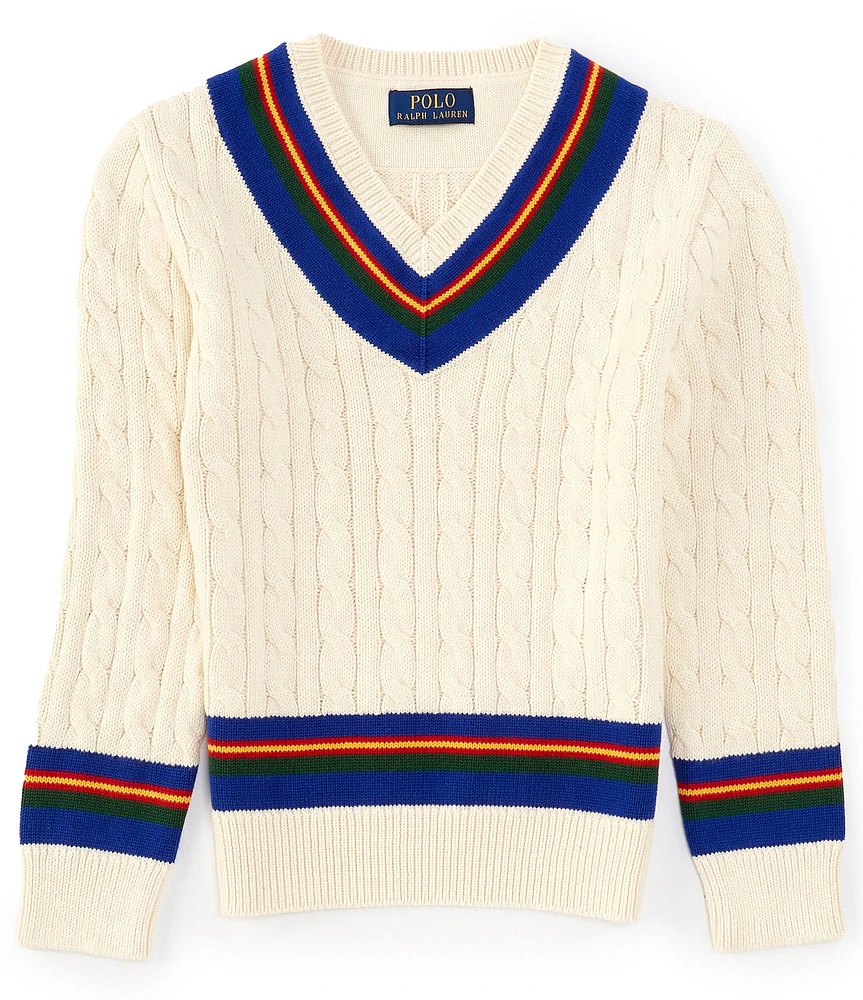 Polo Ralph Lauren Big Boys 8-20 Long Sleeve Iconic Cricket Sweater