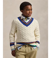 Polo Ralph Lauren Big Boys 8-20 Long Sleeve Iconic Cricket Sweater