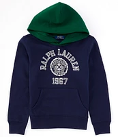 Polo Ralph Lauren Big Boys 8-20 Long-Sleeve Logo Color-Blocked Fleece Hoodie