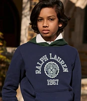 Polo Ralph Lauren Big Boys 8-20 Long-Sleeve Logo Color-Blocked Fleece Hoodie