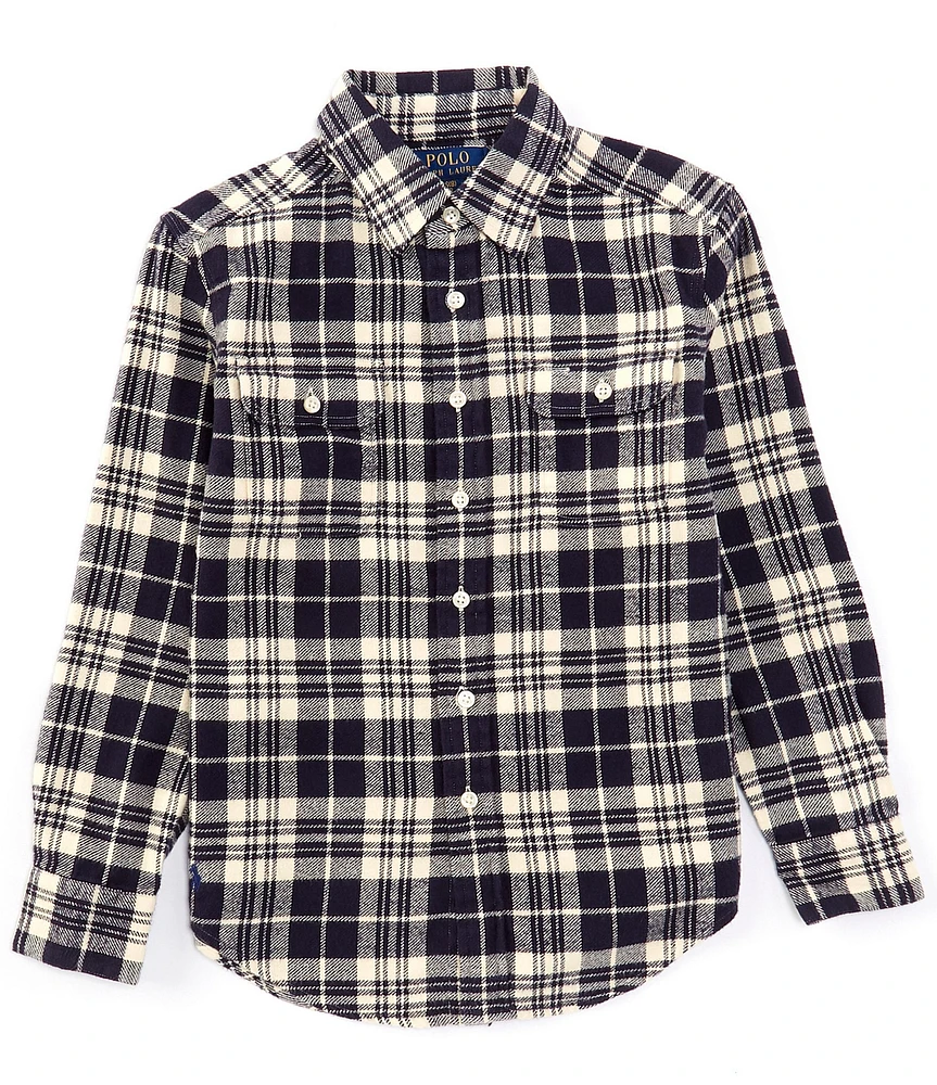 Polo Ralph Lauren Big Boys 8-20 Long-Sleeve Plaid Flannel Workshirt