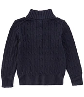 Polo Ralph Lauren Big Boys 8-20 Long Sleeve Quarter-Zip Cable-Knit Sweater