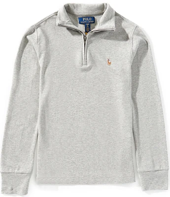 Polo Ralph Lauren Big Boys Long-Sleeve Quarter-Zip Interlock Pullover