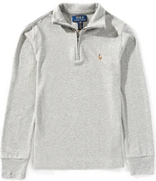 Polo Ralph Lauren Big Boys Long-Sleeve Quarter-Zip Interlock Pullover