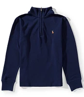 Polo Ralph Lauren Big Boys Long-Sleeve Quarter-Zip Interlock Pullover