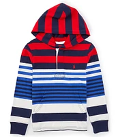 Polo Ralph Lauren Big Boys 8-20 Long Sleeve Striped Hooded Rugby Shirt