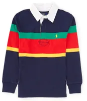 Polo Ralph Lauren Big Boys 8-20 Long Sleeve Striped Jersey Rugby Shirt