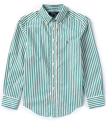 Polo Ralph Lauren Big Boys 8-20 Long Sleeve Striped Poplin Shirt