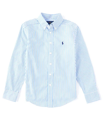 Polo Ralph Lauren Big Boys 8-20 Long Sleeve Striped Poplin Shirt