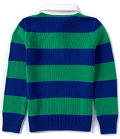 Polo Ralph Lauren Big Boys 8-20 Long Sleeve Striped Rugby Sweater