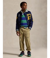 Polo Ralph Lauren Big Boys 8-20 Long Sleeve Striped Rugby Sweater