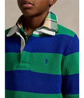 Polo Ralph Lauren Big Boys 8-20 Long Sleeve Striped Rugby Sweater