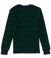 Polo Ralph Lauren Big Boys 8-20 Long Sleeve Striped Waffle-Knit T-Shirt