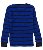 Polo Ralph Lauren Big Boys 8-20 Long Sleeve Striped Waffle-Knit T-Shirt