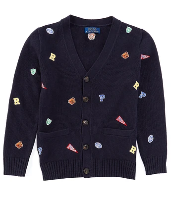 Polo Ralph Lauren Big Boys 8-20 Long Sleeve Varsity-Inspired Cardigan