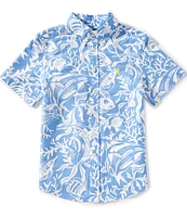 Polo Ralph Lauren Big Boys 8-20 Sea-Print Short-Sleeve Oxford Shirt